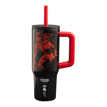 將圖片載入圖庫檢視器 【怪奇物語】幽光不鏽鋼吸管冰壩杯  隨行杯 吸管杯 900ml