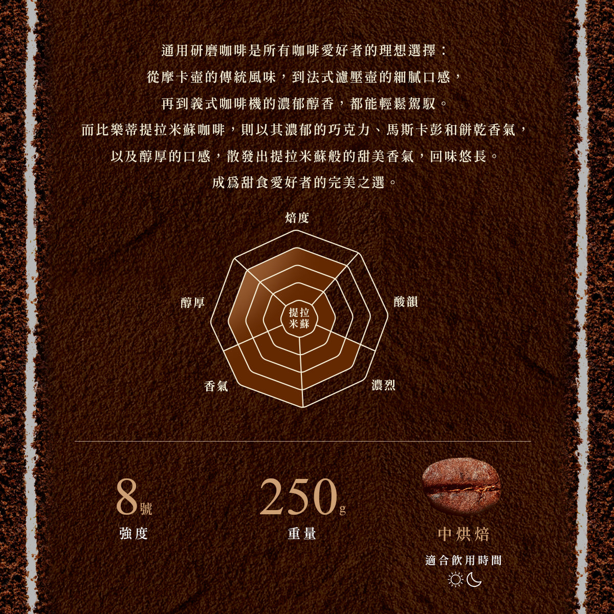 BIALETTI 提拉米蘇風味咖啡粉 雙入組