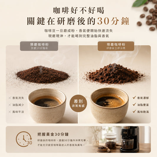 IKUK 40段錐刀|家用電動磨豆機推薦、40 段齒輪微調、手沖/義式一機搞定跟巴掌一樣大的磨豆機