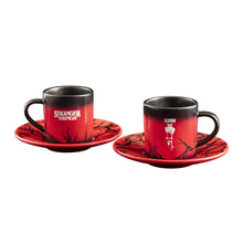 將圖片載入圖庫檢視器 【怪奇物語】詭影濃縮咖啡對杯組 變色杯 兩杯兩盤