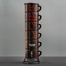 將圖片載入圖庫檢視器 【怪奇物語】幽光陶瓷濃縮杯夜光杯 6入杯架組