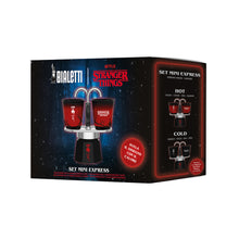 將圖片載入圖庫檢視器 【怪奇物語】詭影雙耳摩卡壺 熱感應變色杯款 2人份 送罐裝咖啡粉