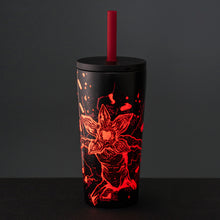 將圖片載入圖庫檢視器 【怪奇物語】幽光不鏽鋼吸管冷水杯 隨行杯600ml