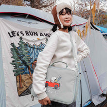 將圖片載入圖庫檢視器 SNOOPY 13吋收納包/相機包/露營咖啡器材包/分隔魔鬼氈/媽咪收納包