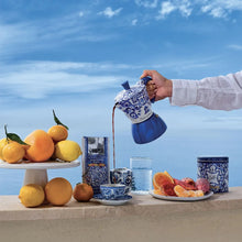 將圖片載入圖庫檢視器 【買就送】D&G 聯名 電火摩卡壺4杯份-地中海藍 加贈杏仁香濃咖啡粉