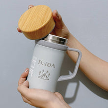 將圖片載入圖庫檢視器 【CanLead】IKUK艾可陶瓷保溫瓷芯手把杯500ml