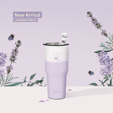 將圖片載入圖庫檢視器 900ml Porcelain Boba Tea Tumbler with Straw
