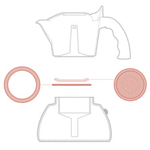 將圖片載入圖庫檢視器 摩卡壺原廠零配件-膠圈墊片組/粉槽/手把/墊圈