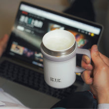 將圖片載入圖庫檢視器 IKUK艾可陶瓷保溫辦公杯-手把410ml