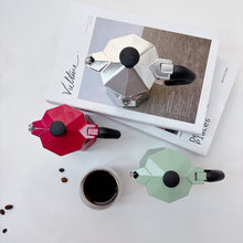 將圖片載入圖庫檢視器 經典八角摩卡壺-櫻桃紅1杯份/3杯份