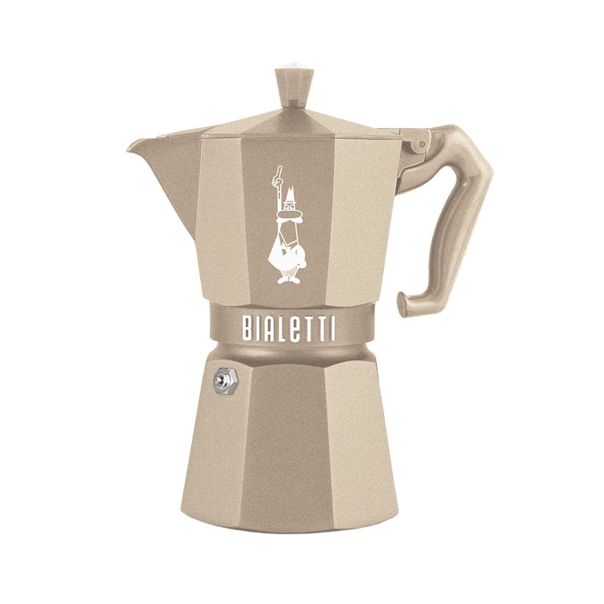 【新品上市】Bialetti Exclusive 臻選八角電火摩卡壺3/6杯份-沙漠杏/霧岩灰 贈原廠膠圈組