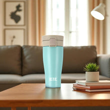 將圖片載入圖庫檢視器 彈蓋520ml 漾藍綠-可裝超商大咖啡 開車族必備可放飲料座 好握好拿