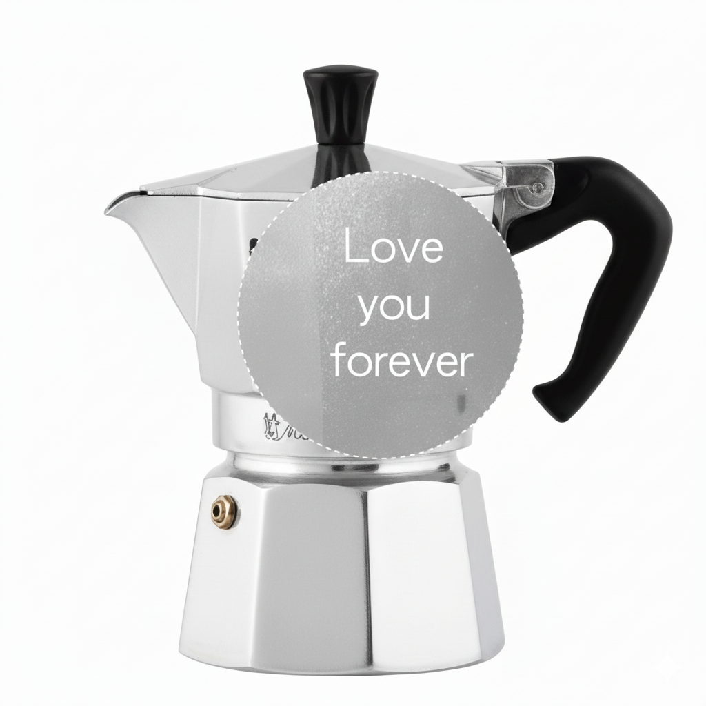 【雷刻】Bialetti 經典摩卡壺-1杯份/2杯份