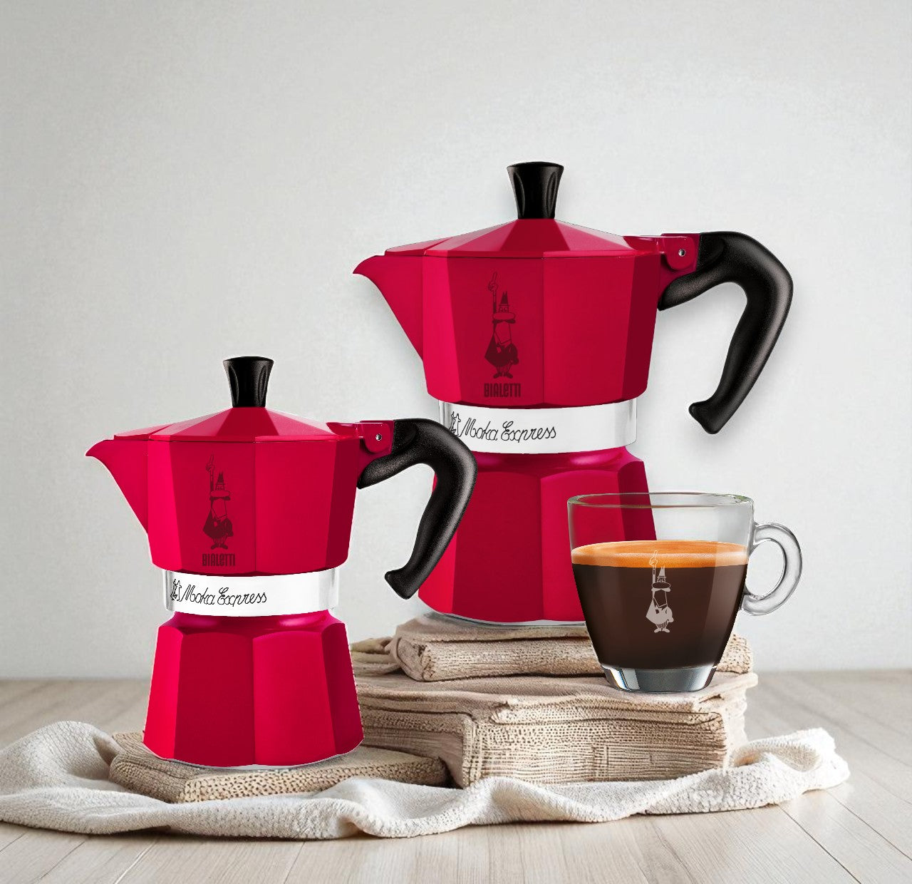Bialetti 經典摩卡壺｜櫻桃紅款｜義式手沖咖啡壺– IKUK