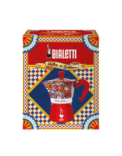 將圖片載入圖庫檢視器 Bialetti Dolce&amp;Gabbana Moka Express 3TZ | Sicilian Cart| D&amp;G聯名經典摩卡壺3杯份
