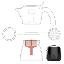 將圖片載入圖庫檢視器 摩卡壺原廠零配件-膠圈墊片組/粉槽/手把/墊圈