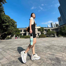 將圖片載入圖庫檢視器 彈蓋520ml 漾藍綠-可裝超商大咖啡 開車族必備可放飲料座 好握好拿