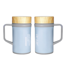 將圖片載入圖庫檢視器 【雷刻】IKUK艾可陶瓷保溫瓷芯手把杯500ml