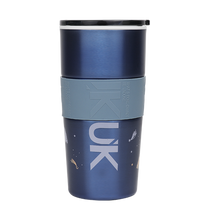 將圖片載入圖庫檢視器 【雷刻】陶瓷保溫咖啡杯600ml-矽膠止滑腰帶(日常牛奶杯)