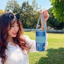 將圖片載入圖庫檢視器 【雷刻】陶瓷保溫咖啡杯600ml-矽膠止滑腰帶(日常牛奶杯)