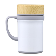 將圖片載入圖庫檢視器 【雷刻】IKUK艾可陶瓷保溫手把杯-獨享410ml