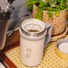 將圖片載入圖庫檢視器 500ml Porcelain Vacuum Mug with Handle & Tea Infuser & Porcelain Lid