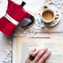 將圖片載入圖庫檢視器 經典八角摩卡壺-櫻桃紅1杯份/3杯份