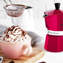 將圖片載入圖庫檢視器 經典八角摩卡壺-櫻桃紅1杯份/3杯份