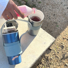 將圖片載入圖庫檢視器 【雷刻】陶瓷保溫咖啡杯600ml-矽膠止滑腰帶(日常牛奶杯)