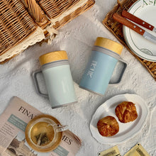將圖片載入圖庫檢視器 500ml Porcelain Vacuum Mug with Handle & Porcelain Lid