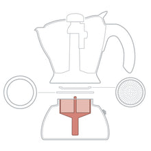 將圖片載入圖庫檢視器 摩卡壺原廠零配件-膠圈墊片組/粉槽/手把/墊圈