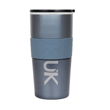 將圖片載入圖庫檢視器 【雷刻】陶瓷保溫咖啡杯600ml-矽膠止滑腰帶(日常牛奶杯)