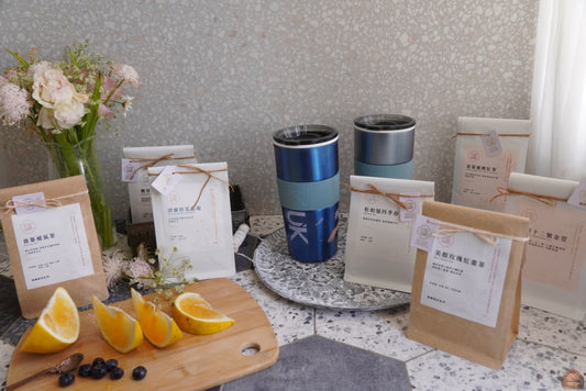 生活好物開箱 全陶瓷內膽艾可IKUK陶瓷保溫杯、好茶香氣十足金五春立體茶包