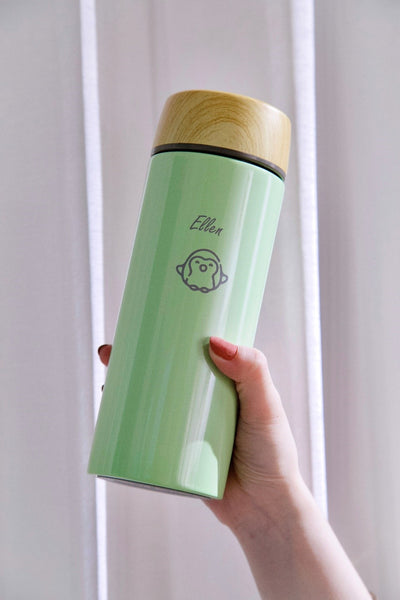 ikuk艾可陶瓷保溫杯 雷刻客製開箱