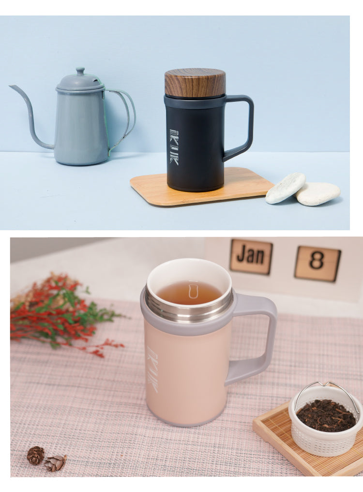 陶瓷保溫杯手把款 500ml / 410ml  多款任選 兩入一組