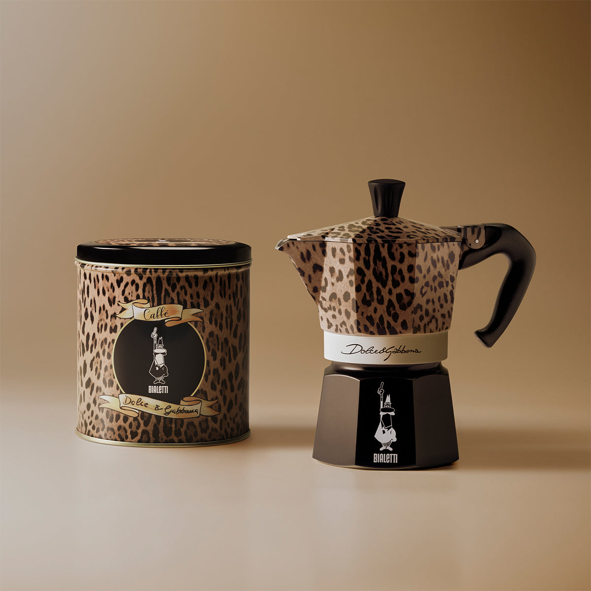 【D&G 聯名預購】BIALETTI 研磨咖啡粉 250g 袋裝/罐裝｜奢華豹紋系列