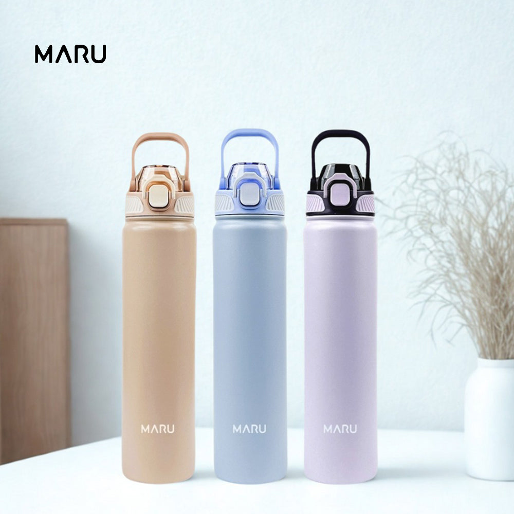 【買就送上蓋】MARU 316不鏽鋼莫蘭迪色系吸管保溫瓶780ml