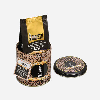 【D&G 聯名預購】BIALETTI 研磨咖啡粉 250g 袋裝/罐裝｜奢華豹紋系列
