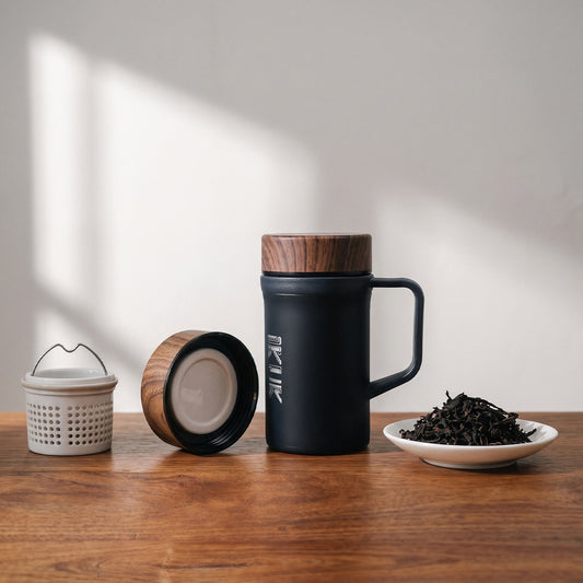 濾茶器手把杯500ml(內附專業全瓷濾茶器)-泡茶必備