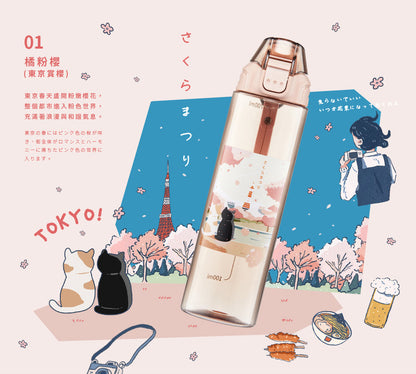 【乃文團購】MARU Tritan 彈跳水瓶750ml 任選二入