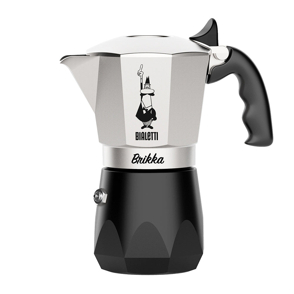 BIALETTI 鑽石加壓摩卡壺4杯份-銀
