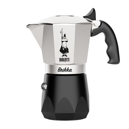 BIALETTI 鑽石加壓摩卡壺4杯份-銀