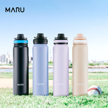 將圖片載入圖庫檢視器 【黑五特賣】MARU 316不鏽鋼吸管保溫瓶780ml 二入組 贈杯蓋
