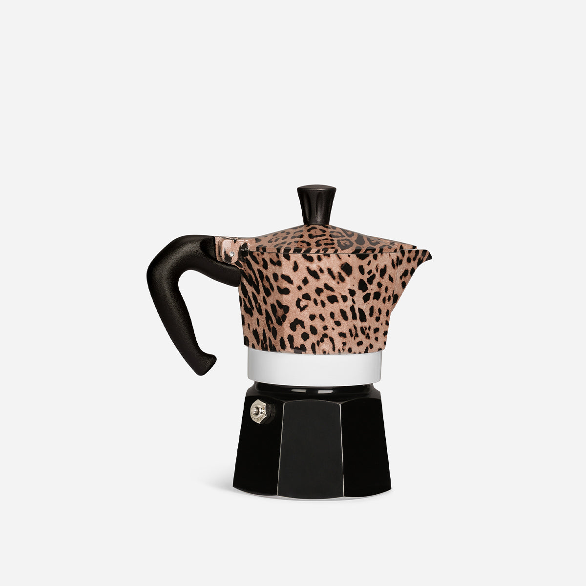 【D&G聯名預購】BIALETTI 經典摩卡壺 3杯份｜奢華豹紋款