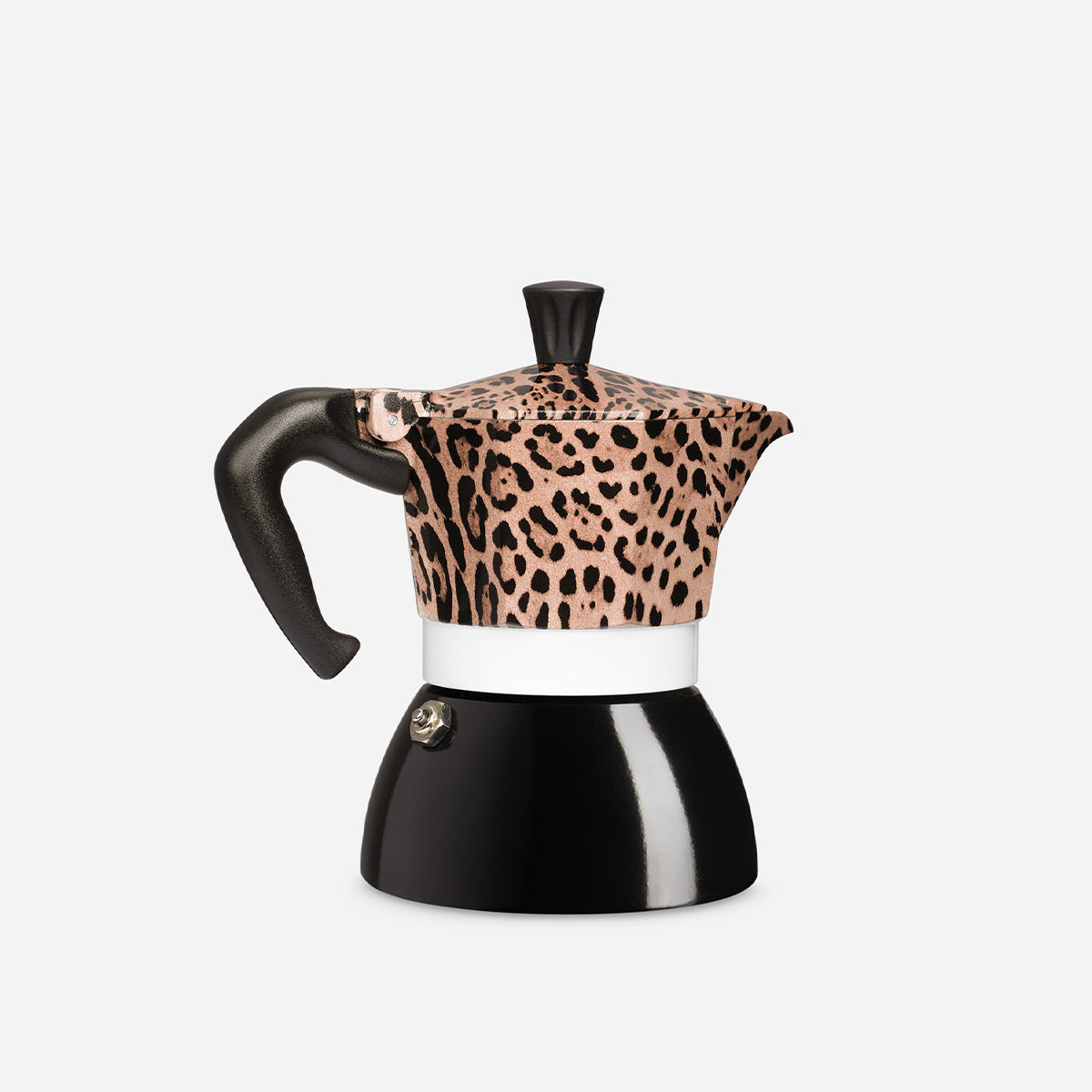 【D&G聯名預購】BIALETTI 電火摩卡壺 4杯份｜奢華豹紋款