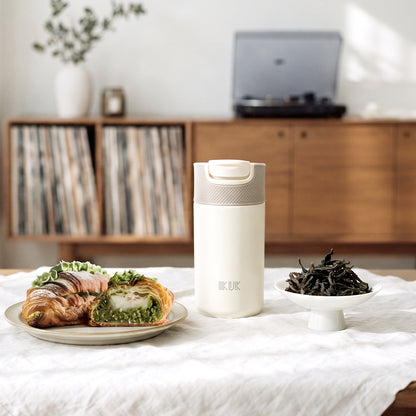 320ml Porcelain Vacuum Bottle with Flip Lid