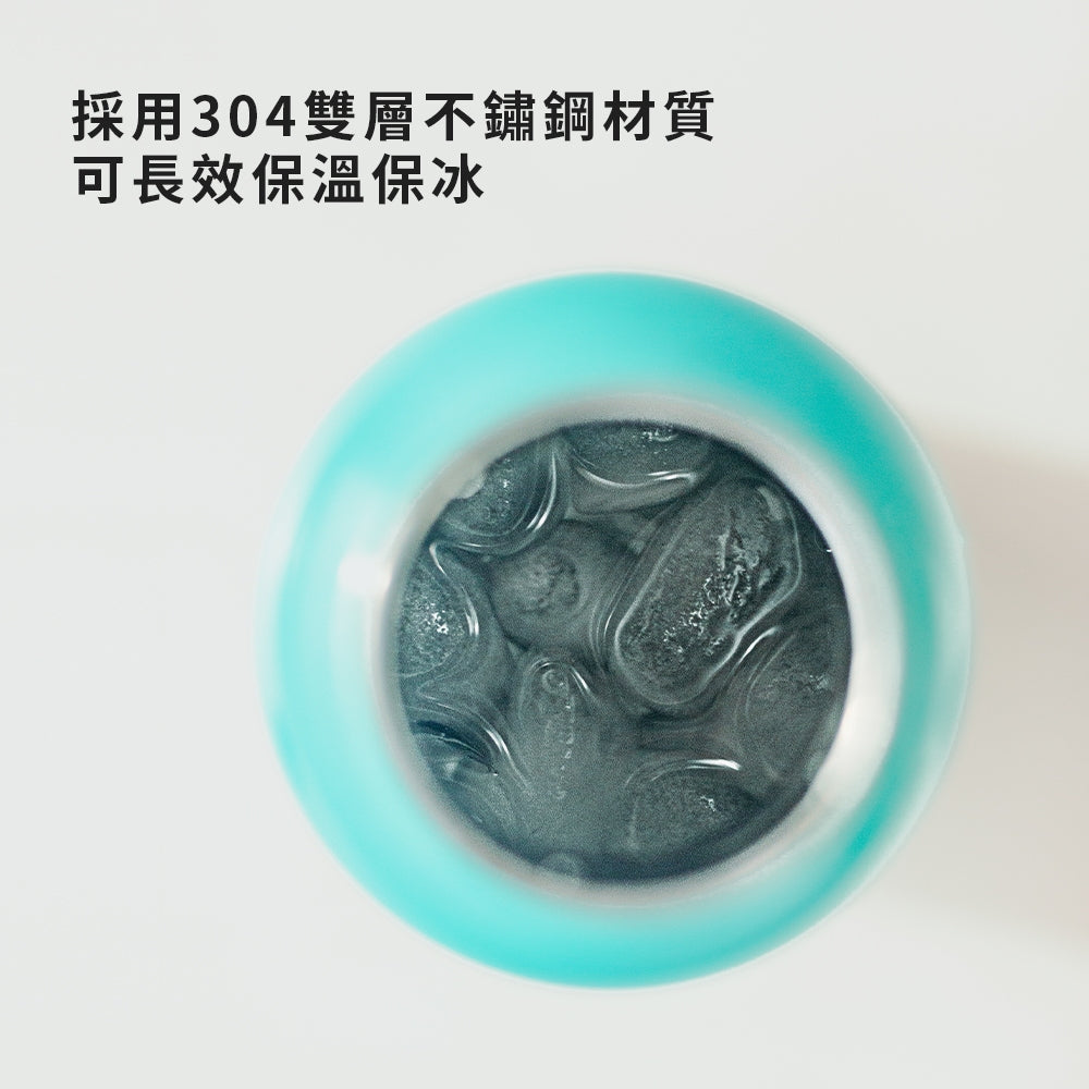 【魷魚遊戲聯名】不鏽鋼提把保溫瓶 運動水瓶600ml