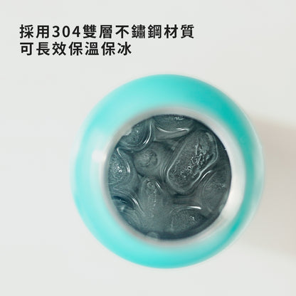 【魷魚遊戲聯名】不鏽鋼提把保溫瓶 運動水瓶600ml