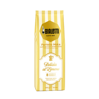 BIALETTI 義大利原裝進口 Delizia al Limone 檸檬風味摩卡壺專用咖啡粉 250g