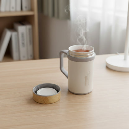 濾茶器手把杯500ml(內附專業全瓷濾茶器)-泡茶必備